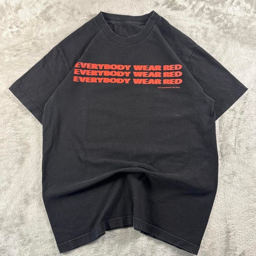 2018 YG Stay Dangerous Tour T-Shirt Men’s Medium Everybody Wear Red Rap Tee